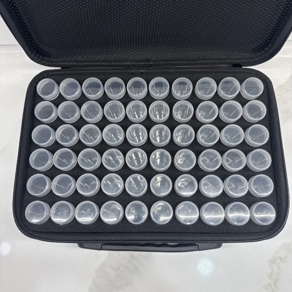 60 Slot Multi Purpose Storage Case Organizer & Protector Mermaid Art, Beads, Etc